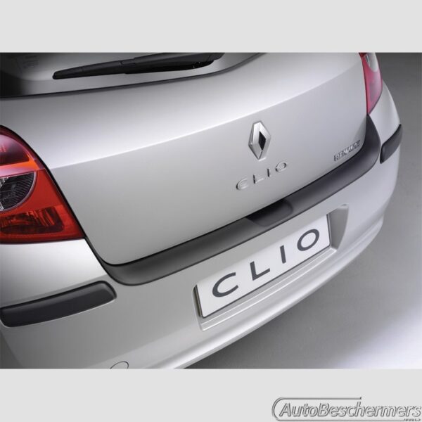 Achterbumperbeschermer zwart Renault Clio 3- en 5-deurs 09.2005-04.2009