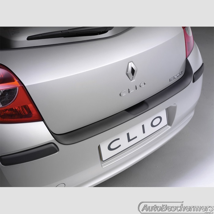 Achterbumperbeschermer zwart Renault Clio 3- en 5-deurs 09.2005-04.2009