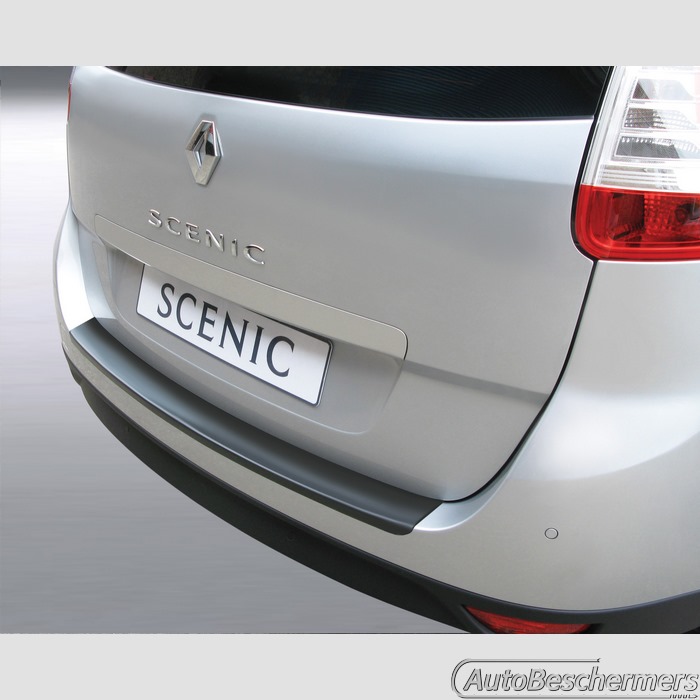 Achterbumperbeschermer zwart Renault Grand Scenic 04.2009-03.2016 gespoten bumpers