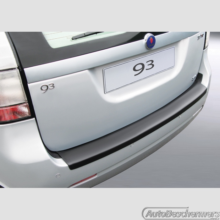 Achterbumperbeschermer zwart Saab 9.3 Wagon 03.2005-