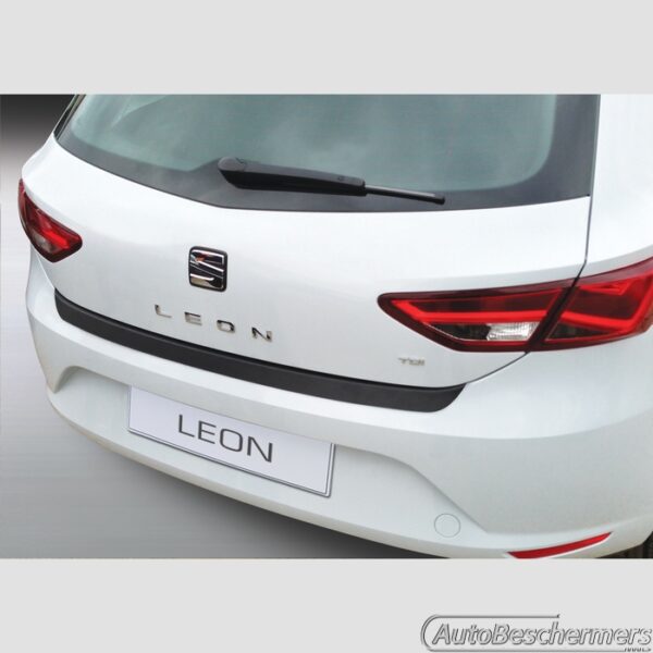 Achterbumperbeschermer zwart Seat Leon 5-deurs SE-FR-Cupra 12.2012-03.2020