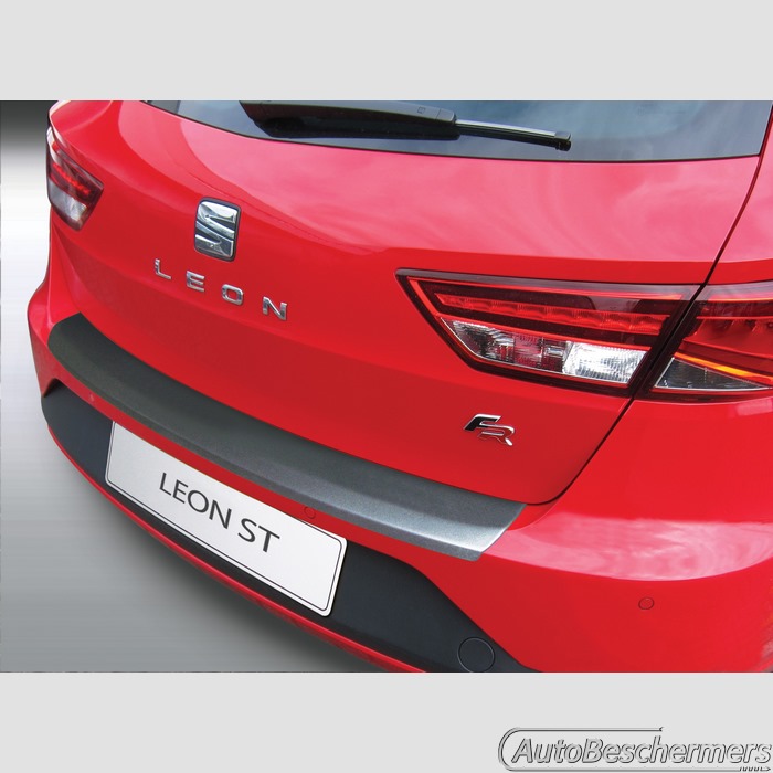 Achterbumperbeschermer zwart Seat Leon ST Station S-SE-FR 11.2013-12.2016