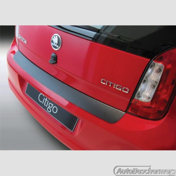 Achterbumperbeschermer zwart Skoda Citigo 3- en 5-deurs 05.2012-10.2019