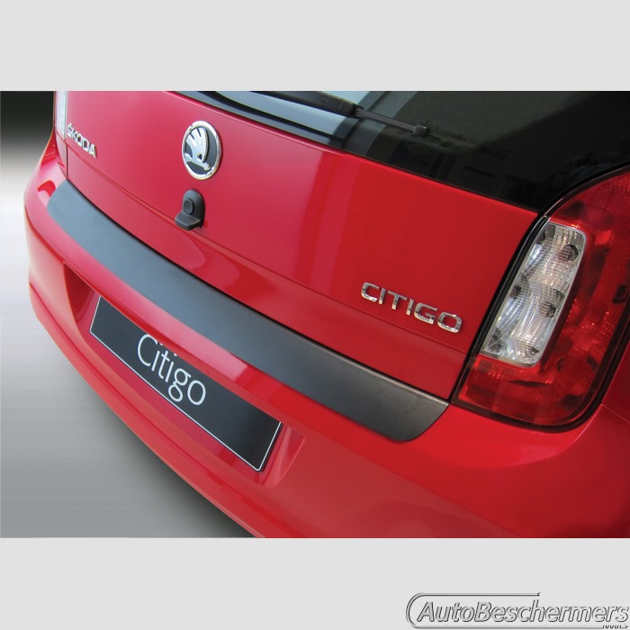 Achterbumperbeschermer zwart Skoda Citigo 3- en 5-deurs 05.2012-10.2019