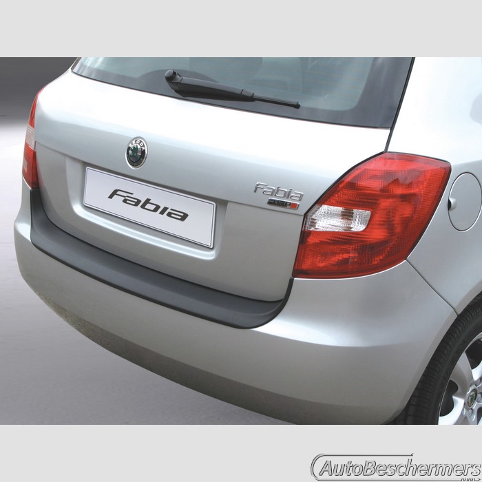 Achterbumperbeschermer zwart Skoda Fabia MKI 03.2007-03.2010