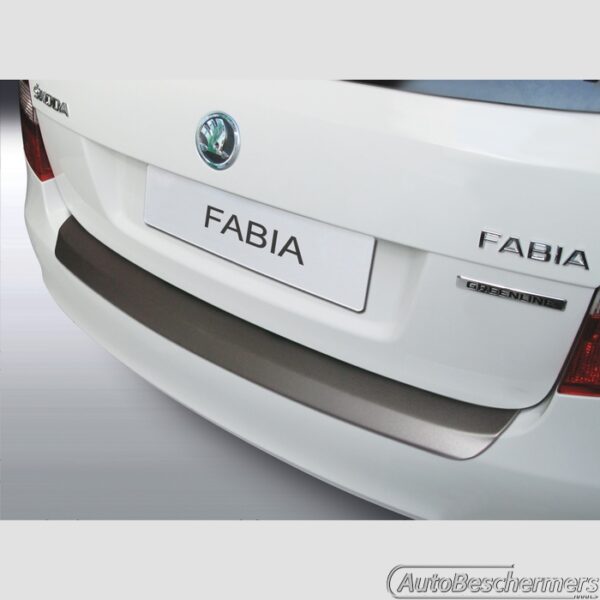 Achterbumperbeschermer zwart Skoda Fabia Combi MKII 04.2010-01.2015