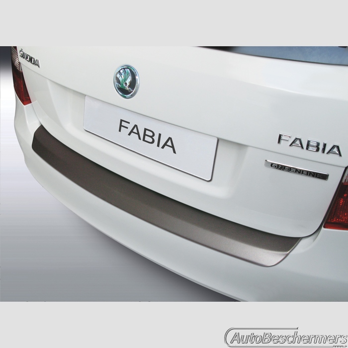 Achterbumperbeschermer zwart Skoda Fabia Combi MKII 04.2010-01.2015