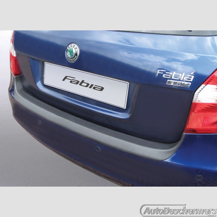 Achterbumperbeschermer zwart Skoda Fabia Combi MKI 12.2007-03.2010