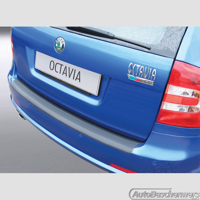 Achterbumperbeschermer zwart Skoda Octavia II RS Combi 01.2009-05.2013