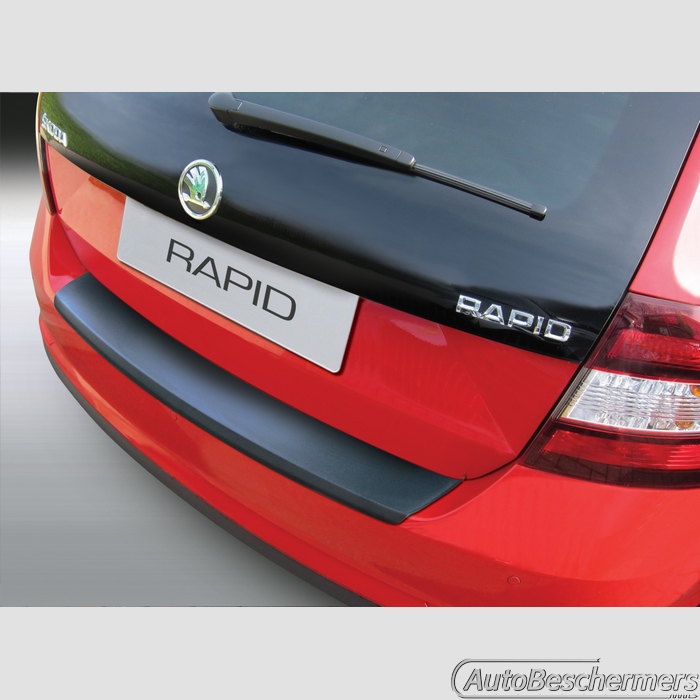 Achterbumperbeschermer zwart Skoda Rapid Spaceback 10.2013-05.2019