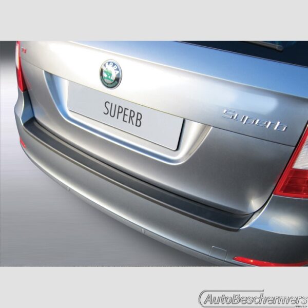 Achterbumperbeschermer zwart Skoda Superb Combi 06.2013-08.2015