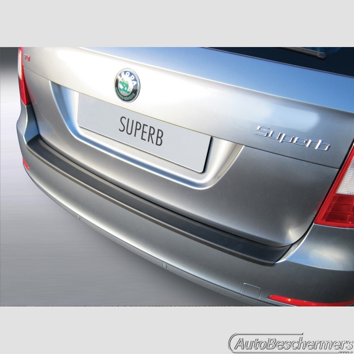 Achterbumperbeschermer zwart Skoda Superb Combi 06.2013-08.2015