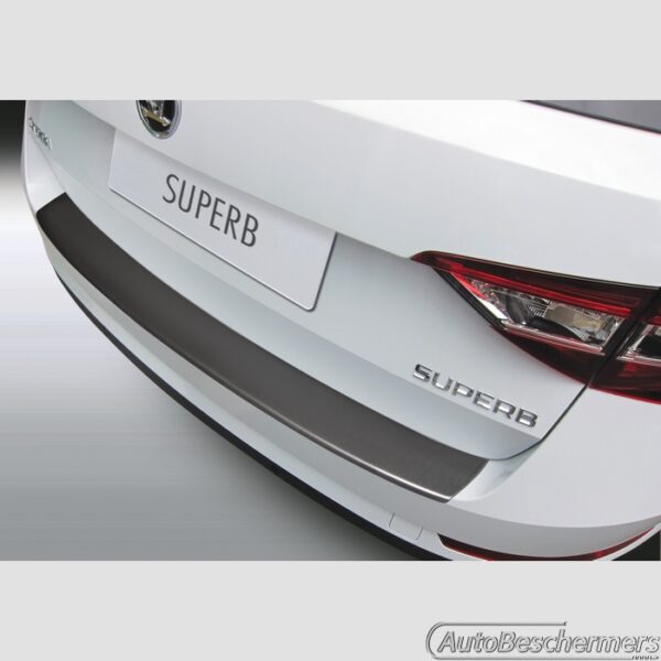 Achterbumperbeschermer zwart Skoda Superb Combi 09.2015-