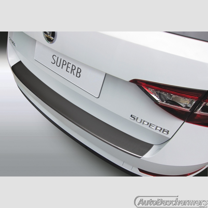Achterbumperbeschermer zwart Skoda Superb Combi 09.2015-