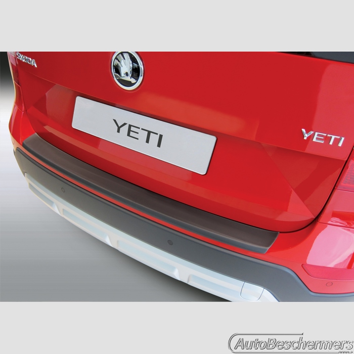 Achterbumperbeschermer zwart Skoda Yeti Outdoor 4WD 10.2013-12.2017