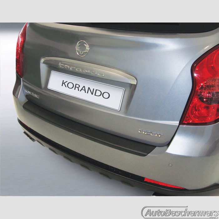 Achterbumperbeschermer zwart SsangYong Korando en Actyon 01.2011-08.2019