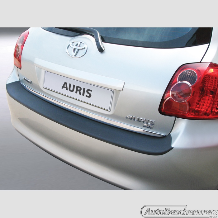 Achterbumperbeschermer zwart Toyota Auris 3- en 5-deurs tot 03.2010