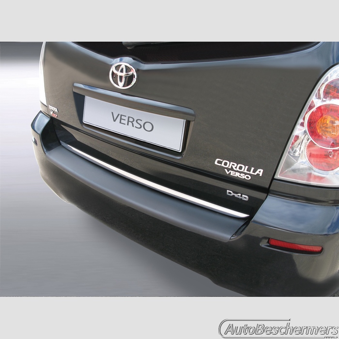 Achterbumperbeschermer zwart Toyota Corolla Verso 03.2004-03.2009
