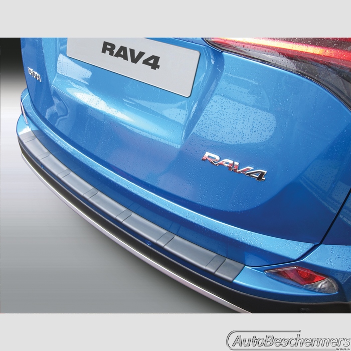 Achterbumperbeschermer zwart met ribbel Toyota RAV4 5-deurs 02.2016-12.2018