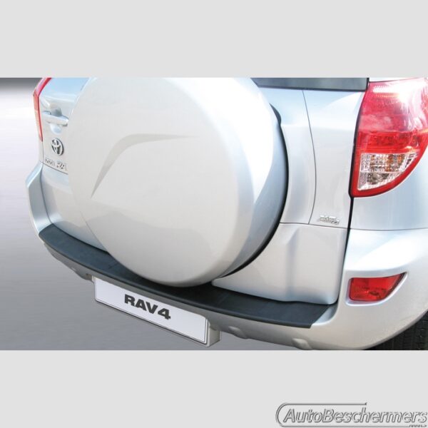 Achterbumperbeschermer zwart Toyota RAV4 5-deurs 03.2006-2007 met reservewiel met ribbel