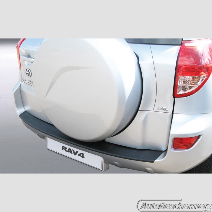 Achterbumperbeschermer zwart Toyota RAV4 5-deurs 03.2006-2007 met reservewiel met ribbel