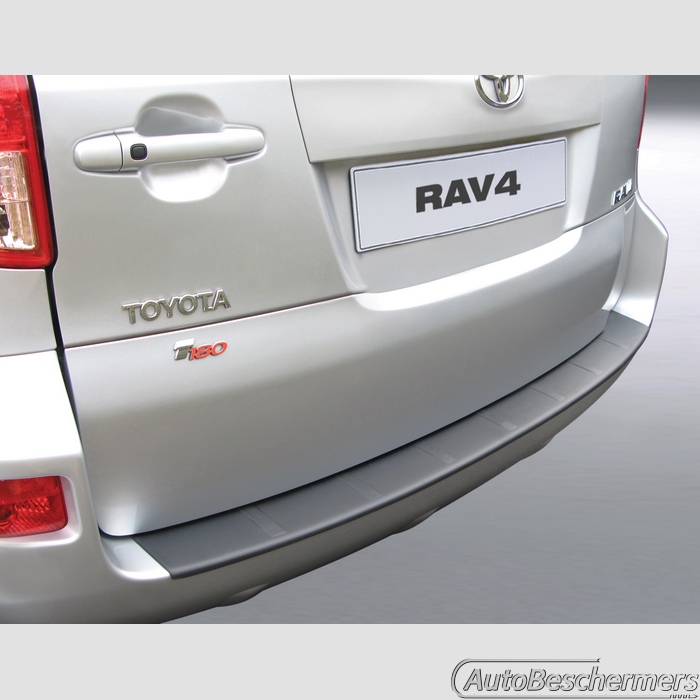 Achterbumperbeschermer zwart Toyota RAV4 5-deurs 2008-02.2013 zonder reservewiel met ribbel