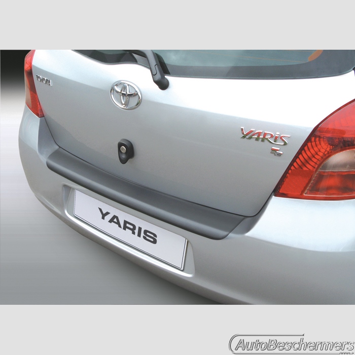 Achterbumperbeschermer zwart Toyota Yaris 3- en 5-deurs 01.2006-12.2008