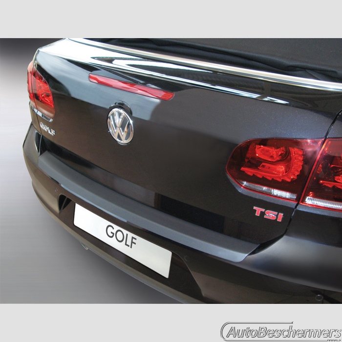 Achterbumperbeschermer zwart Volkswagen Golf Cabriolet 2-deurs 06.2011-