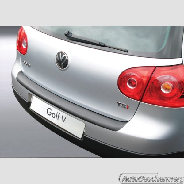 Achterbumperbeschermer zwart Volkswagen Golf 5 3- en 5-deurs 09.2003-09.2008
