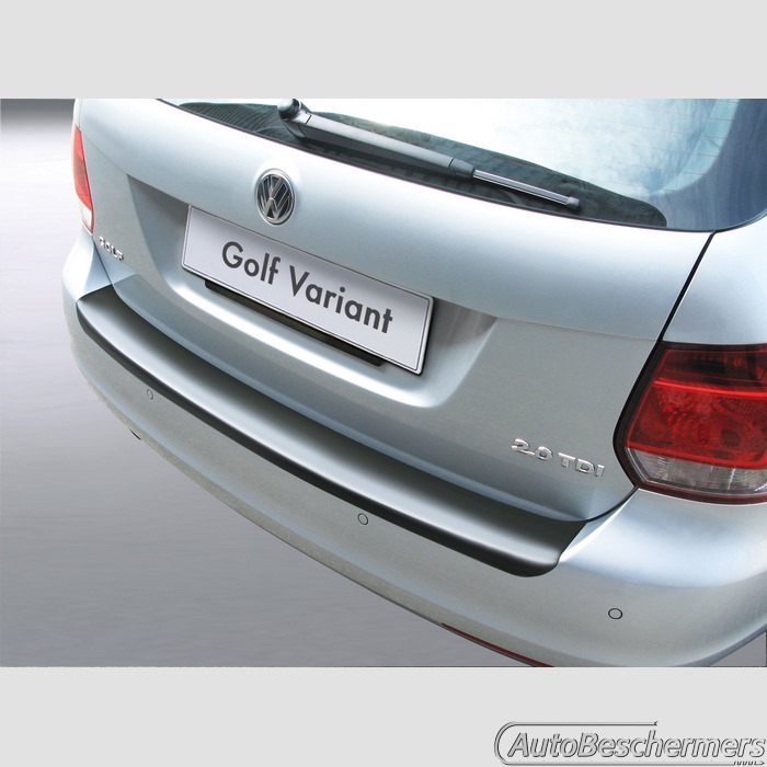 Achterbumperbeschermer zwart Volkswagen Golf 6 Variant 06.2009-05.2013