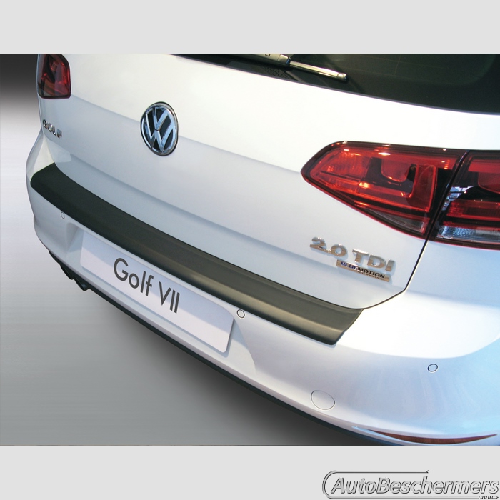 Achterbumperbeschermer zwart Volkswagen Golf 7 3- en 5-deurs 11.2012-12.2019