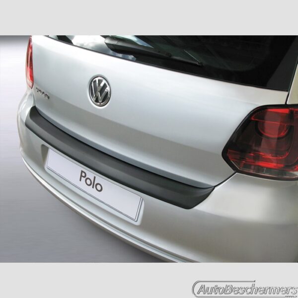 Achterbumperbeschermer zwart Volkswagen Polo 6R 3- en 5-deurs 06.2009-03.2014