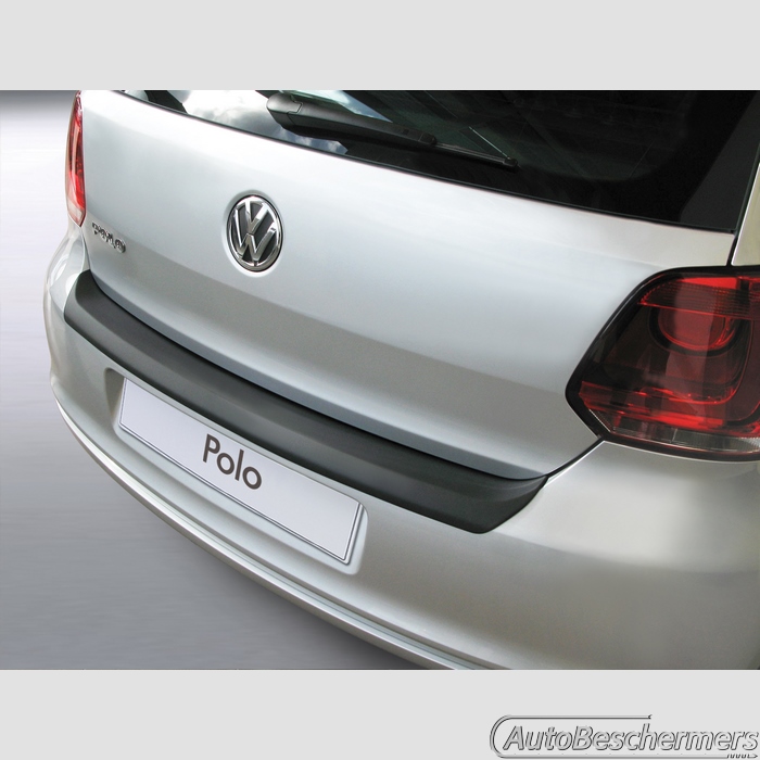Achterbumperbeschermer zwart Volkswagen Polo 6R 3- en 5-deurs 06.2009-03.2014