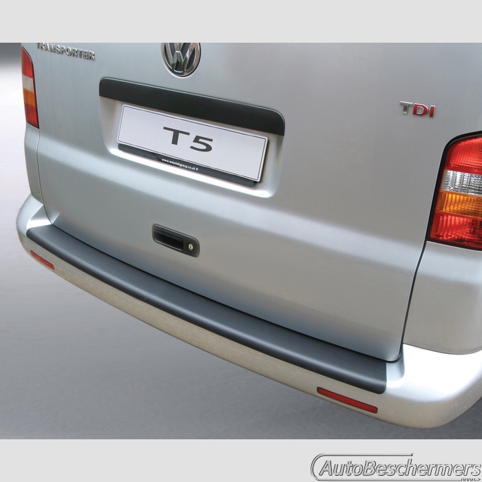 Achterbumperbeschermer zwart Volkswagen Transporter T5 04.2003-05.2012 gespoten bumpers