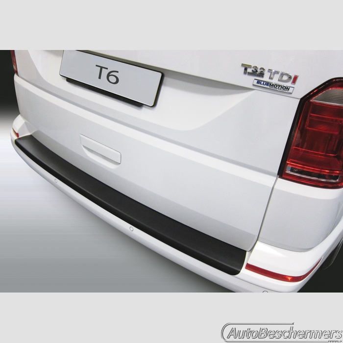 Achterbumperbeschermer zwart Volkswagen Transporter T6 06.2015- met achterklep