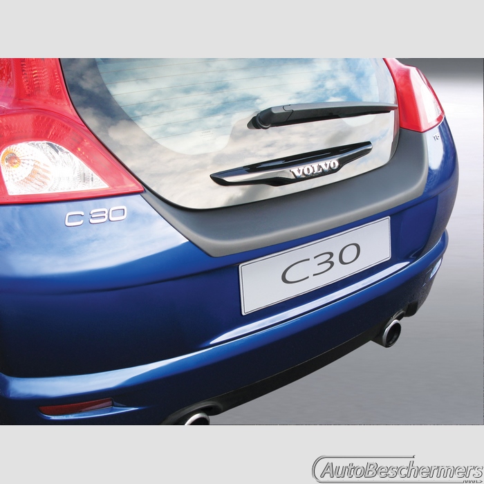 Achterbumperbeschermer zwart Volvo C30 2006-05.2012