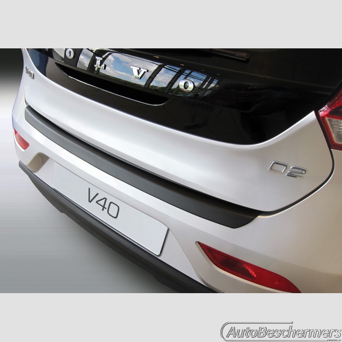 Achterbumperbeschermer zwart Volvo V40 06.2012-