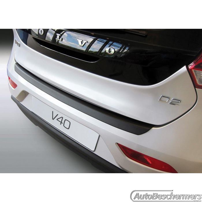 Achterbumperbeschermer zwart Volvo V40 Cross Country 06.2012-