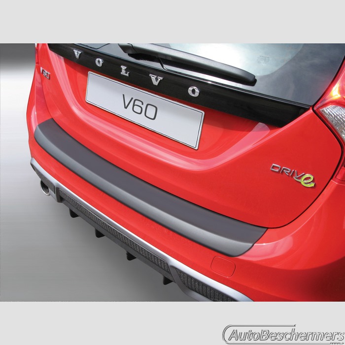 Achterbumperbeschermer zwart Volvo V60 Estate 11.2010-06.2018