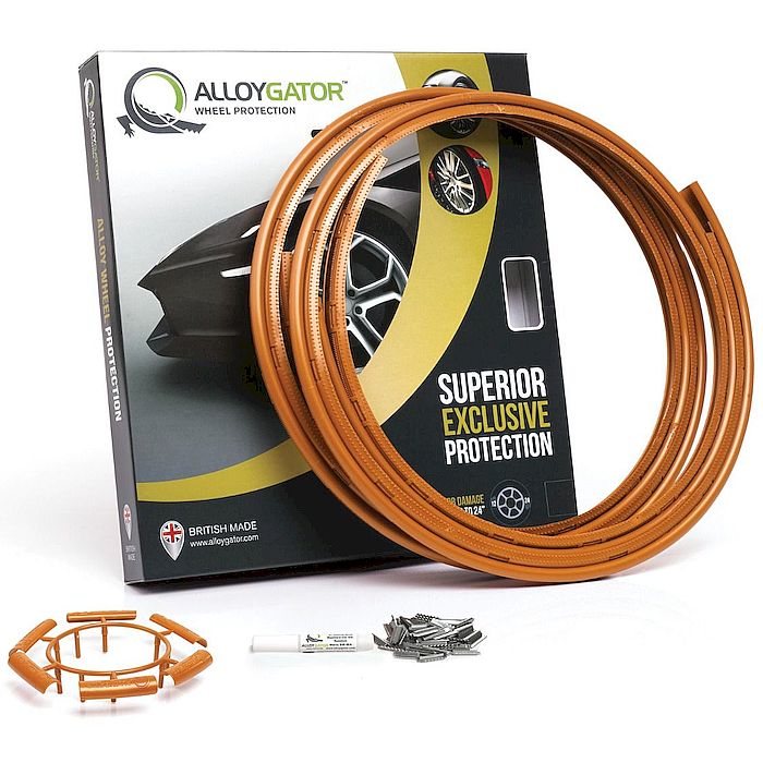 Velgrandbeschermer AlloyGator BRONS kunststof set a 4 stuks voor 12-24 inch velgen