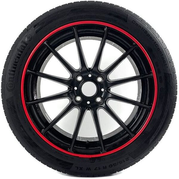 Velgrandbeschermer AlloyGator ROOD kunststof set a 4 stuks voor 12-19 inch velgen - Afbeelding 2